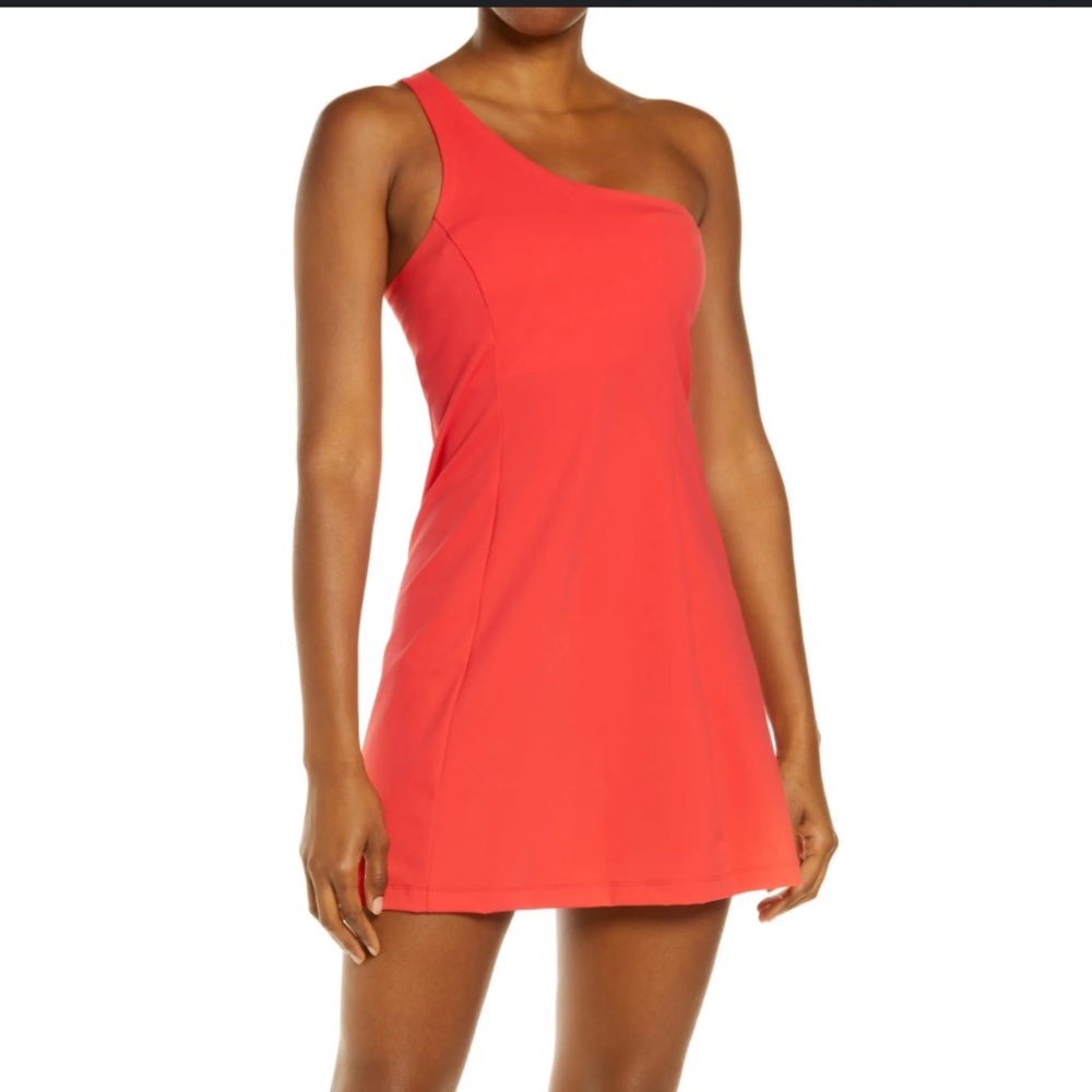 Outdoor Voices one shoulder dress
